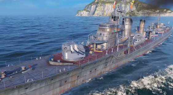 Видео World of Warships - эсминцы США и Японии