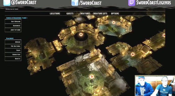 Запись трансляции Sword Coast Legends - создание подземелья