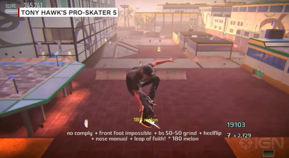 Геймплей Tony Hawk's Pro Skater 5 - новый арт-стиль