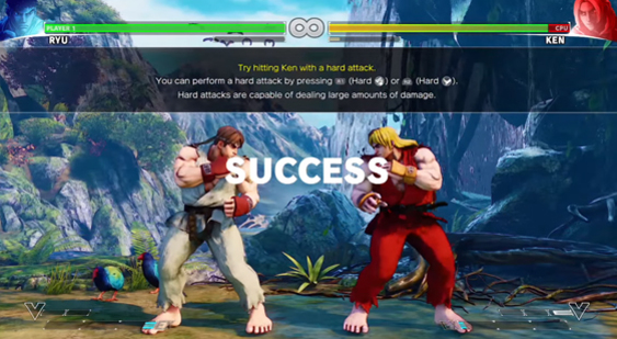 Видео Street Fighter 5 - режим обучения