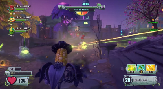 14 минут геймплея Plants Vs. Zombies: Garden Warfare 2 - Backyard Battleground