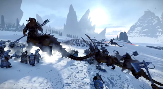 Геймплей Total War: Warhammer за Воинов Хаоса