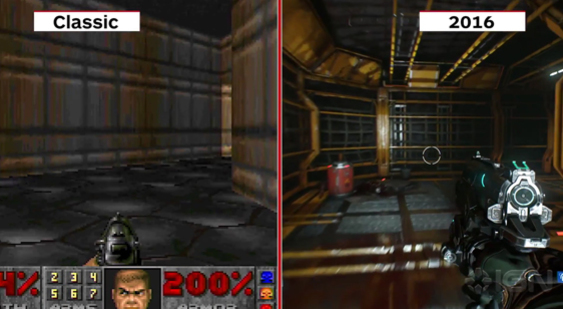 Видео Doom - сравнение перезапуска и оригинала