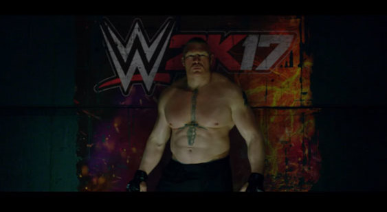 Трейлер WWE 2K17 - Брок Леснар на обложке