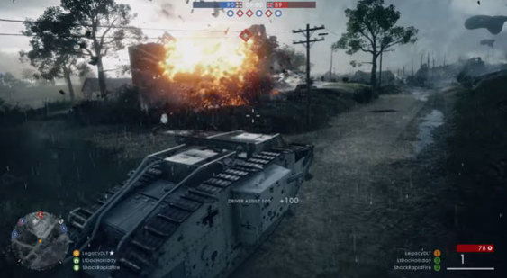 Видео об особенностях Battlefield 1 - боевая техника