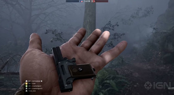 Геймплей Battlefield 1 - самый маленький пистолет