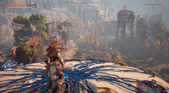 20 минут геймплея Horizon Zero Dawn в открытом мире