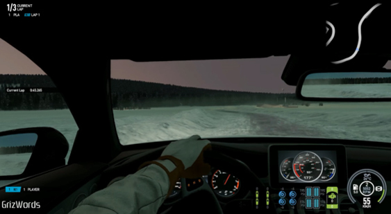 Геймплей Project Cars 2 - вождение по льду