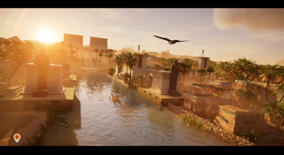 Видео Assassin’s Creed Origins - мир игры - полет орла