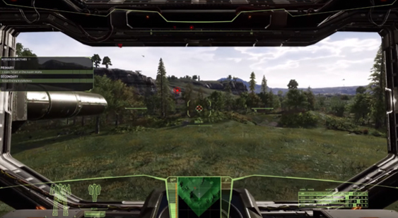 10 минут геймплея MechWarrior 5: Mercenaries - мех ShadowHawk на лесной планете